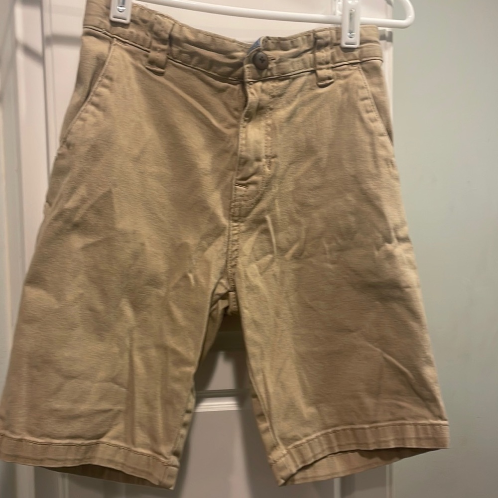Boys khaki uniform shorts